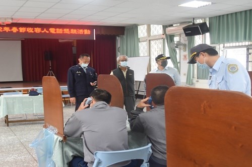 杞典獄長關懷收容人電話懇親情形(JPG檔)